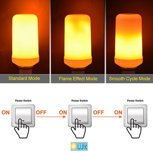 e27 efekt plamena Led rasvjeta lux nacin rada