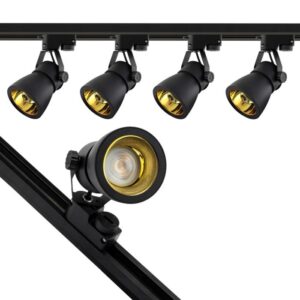 Set tračnice i LED reflektori GU10 crno zlatni