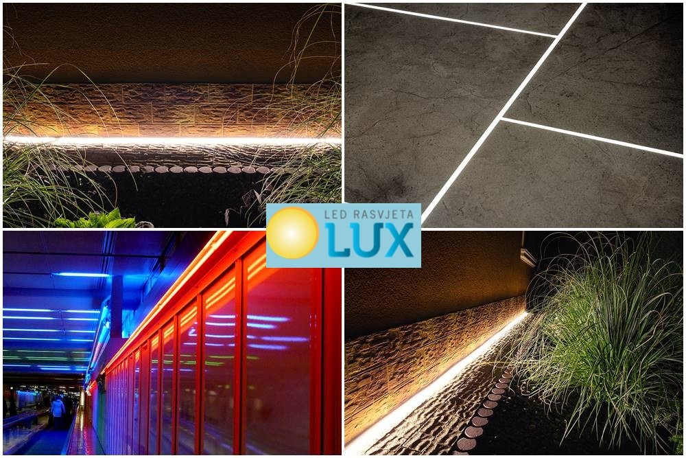 Aluminijski profil za Neon Flex One presjek 970 mm anoda