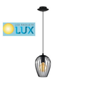 AIRDA VISILICA 1XE27 CRNA