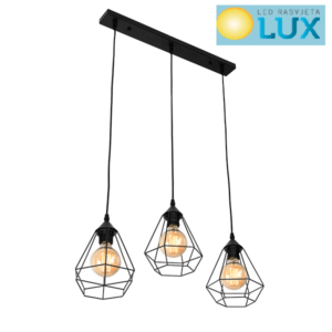 IDIEH VISILICA 3XE27 CRNA