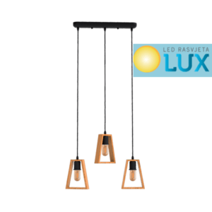 YNNOR VISILICA 3ХЕ27 CRNA DRVO