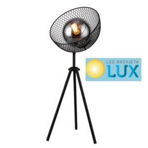 ADO STOLNA LAMPA 1XE27 CRNA