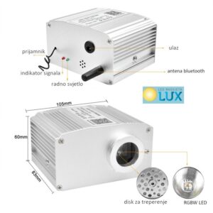 ZVJEZDANO NEBO S EFEKTOM TREPERENJA 250 OPTIČKIH VLAKANA RGBW LED GENERATOR