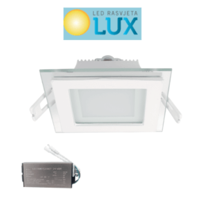 LED STAKLENI PANEL KVADRATNI 6W SA PANIK MODULOM