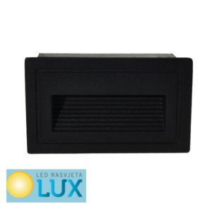 L2 UGRADBENA LED SVJETILJKA 2W IP65 CRNA