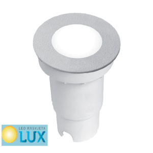 LR LED PODNA UGRADNA SVJETILJKA 1.7W 4000K IP67 SIVA ili CRNA