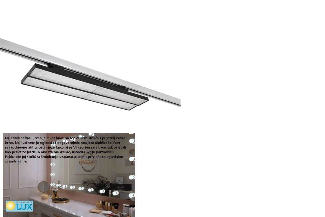 LTL2067 TRAČNI REFLEKTOR 50W 90° 2 LINIJE 3000K