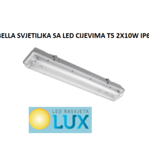 BELLA SVJETILJKA SA LED CIJEVIMA T5 2X10W 4000K IP65