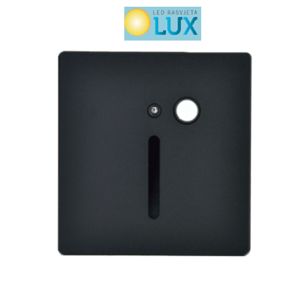 LEL8 AMBIJENTALNO SVJETLO 3W 4000K CREE SA SENZOROM CRNA