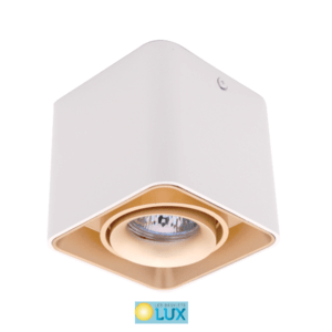 JEDNOSTRUKA KVADRAT NADGRADNA LDL-044 ZLATNO BIJELA