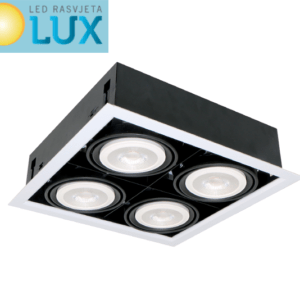 LED ACCENT UGRADBENA SVJETILJKA LQUAD412 12W 4XE27 2700K TAMNO SIVA