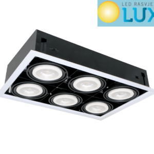 LED ACCENT UGRADBENA SVJETILJKA LQUAD612 12W 6XE27 2700K BIJELA