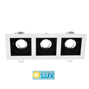 LEL-110SQ3 UGRADNA USMJERENA SVJETILJKA GU10 CRNO BIJELA