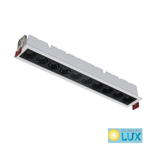 LINEARNA UGRADBENA SVJETILJKA LEL-05 10W 3000K CRNO BIJELA