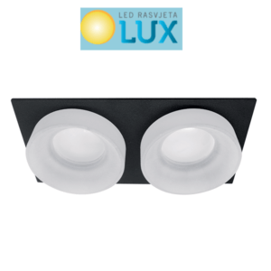 LSA-045-2 DVOSTRUKA KVADRATNA UGRADNA CRNO BIJELA