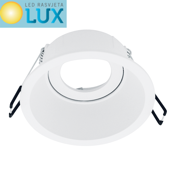 UGRADNA ARMATURA USMJERENA OKRUGLA LEL 259RD GU10 BIJELA