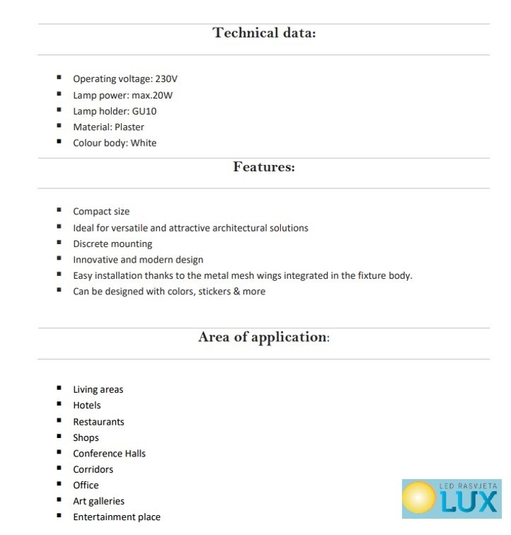 UGRADNO TIJELO OD GIPSA OPIS