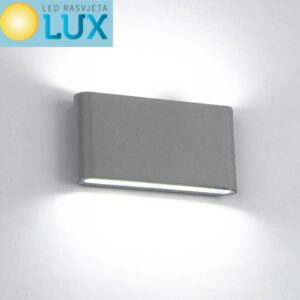 ZIDNA SVJETILJKA LED ZAOBLJENA 2X6W 4000K IP65