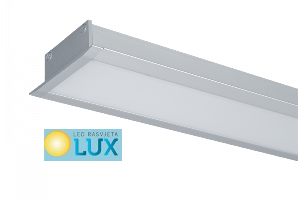 LED PROFIL JAKE SNAGE UGRADBENI LS48 9W 4000K SIVI