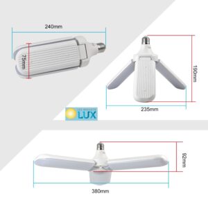 SKLOPIVA LED RASVJETA E27 45W CW