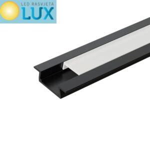 EL-87CR PROFIL ZA LED TRAKU 2.5M CRNI