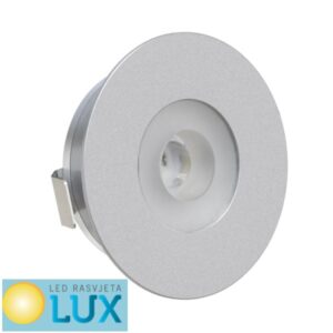 LED RASVJETA ZA ORMARIĆ 12V 1.2W 3000K D36MM SREBRNI
