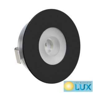 LED RASVJETA ZA ORMARIĆ 12V 1.2W 4000K D36MM CRNI