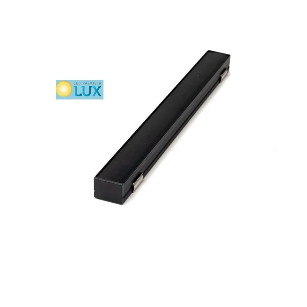 ALU PROFIL NADGRADNI CRNI 2m za led traku EL-2015