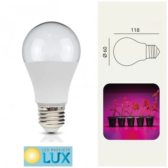 LED ŽARULJA ZA UZGOJ BILJA E27 11W 1200K