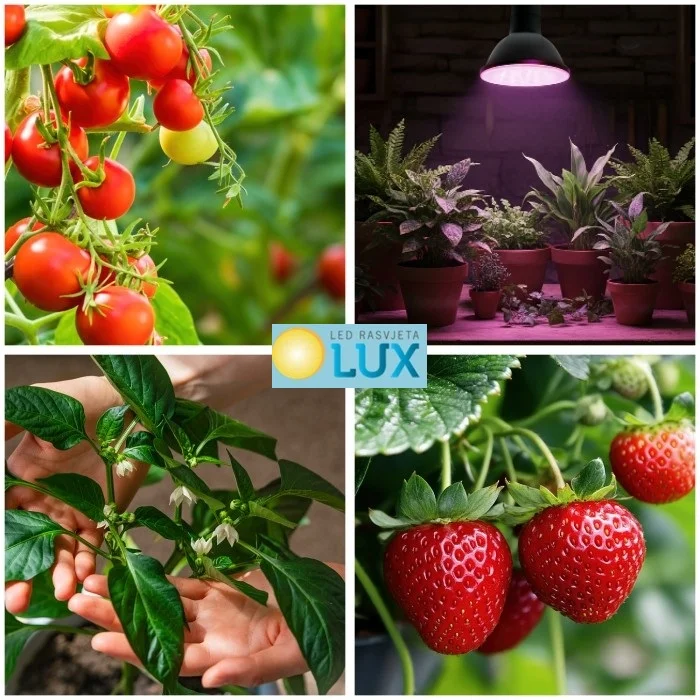 LED ŽARULJA ZA UZGOJ BILJA E27 7W E27 1200K Crna