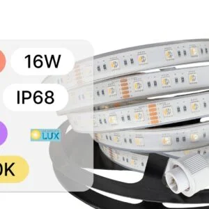 LED TRAKA SMD 5M ZA BAZEN 24V-16W-60 LED-IP68-RGB+3000K