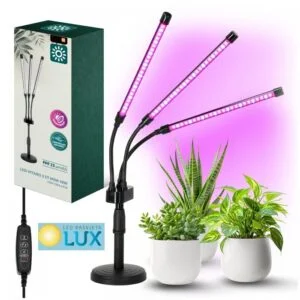 LED LAMPA ZA UZGOJ BILJA 10W 3 GLAVE SAMOSTOJEČA