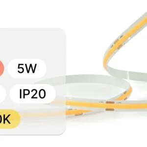 LED 24V 5W COB 320 IP20 3000K CRI90 115lm 25m