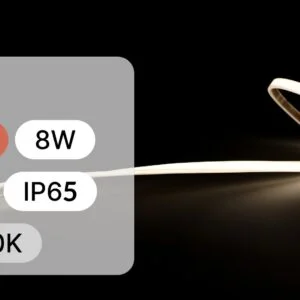 5m LED TRAKA 24V COB 8W 320LED IP65 4000K 70lmW