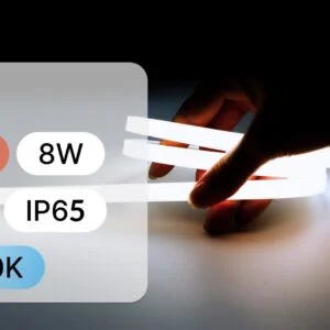 5m LED TRAKA 24V COB 8W 320LED IP65 6000K 70lmW