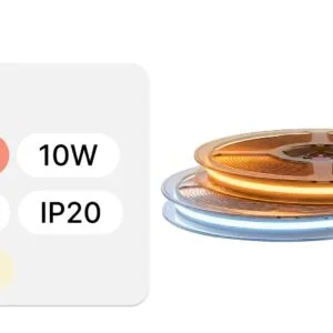 COB DOB LED TRAKA 24V 10W 25m IP20 CCT 2-ŽIČNA 8mm