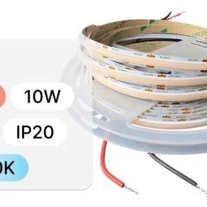 COB DOB LED TRAKA 24V 10W 5m IP20 6300K 8mm