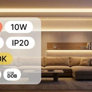 COB DOB LED TRAKA 24V 10W 25m IP20 4000K 8mm