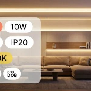 COB DOB LED TRAKA 24V 10W 10m IP20 3000K 8mm